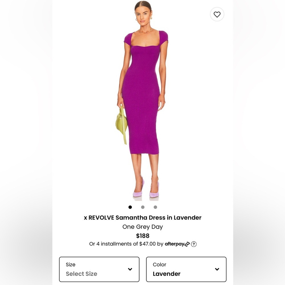 One grey day purple dress